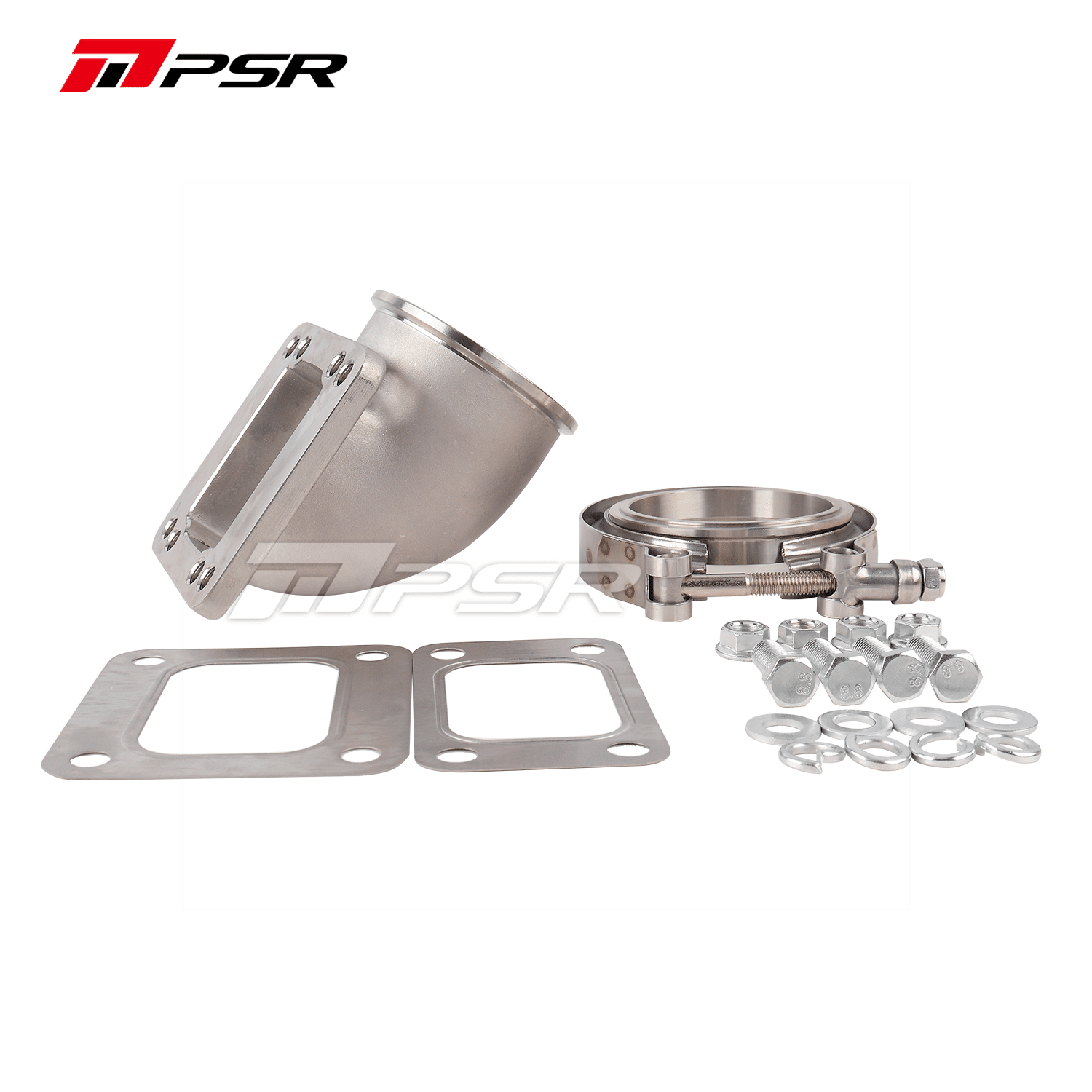 PSR 90 Degree Elbow Adapter T3/T4 3â€ Vband Stainless Steel image 0