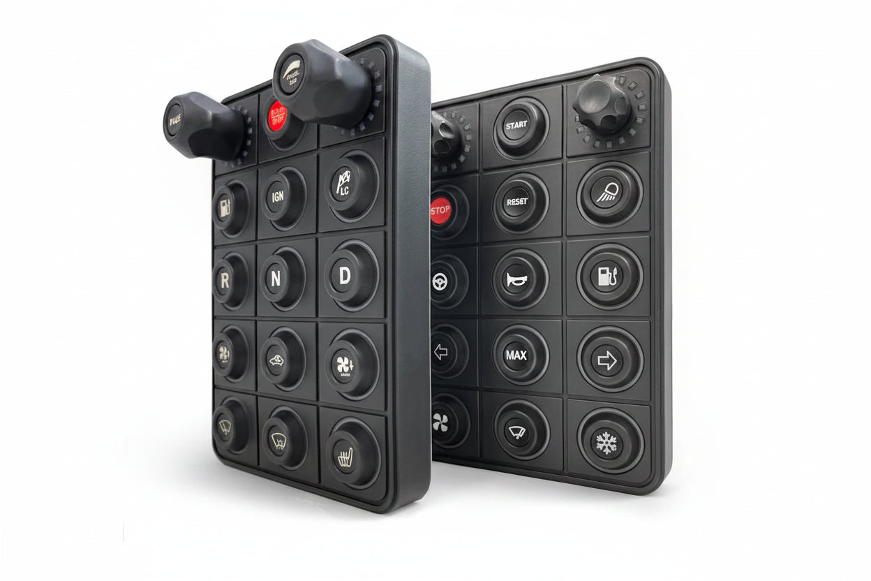 ECUMaster 13 Key CANBUS Keyboard with 2 Rotary Encoders