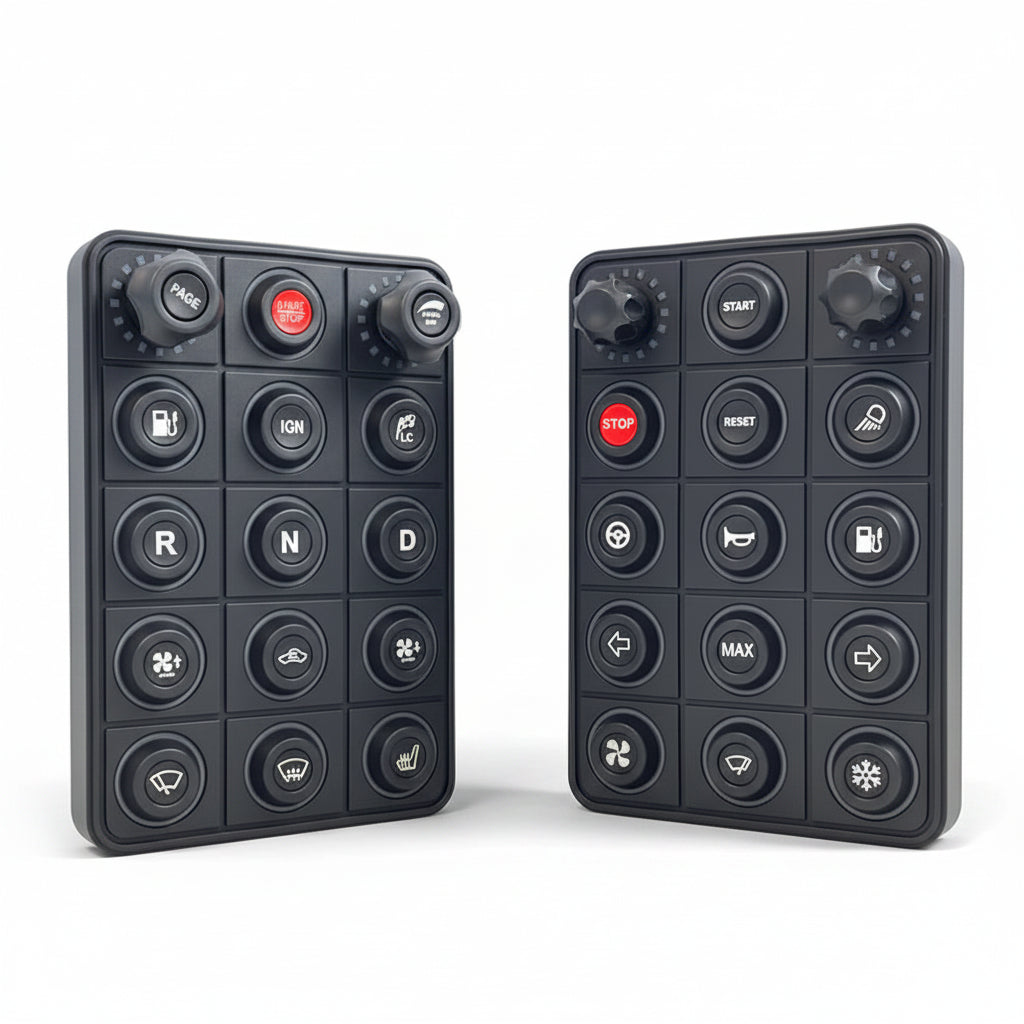 ECUMaster 13 Key CANBUS Keyboard with 2 Rotary Encoders