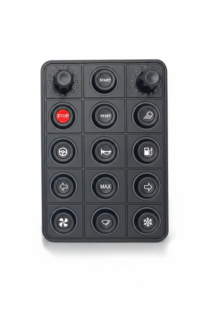 ECUMaster 13 Key CANBUS Keyboard with 2 Rotary Encoders