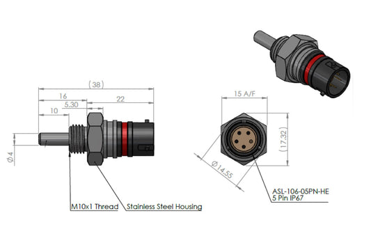 High Performance Fluid Temperature Sensor