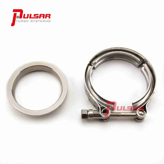 3â€ Stainless Steel V-Band Flange & Clamp Kit for Precision Turbo T4 T67 T72 T76 image 0
