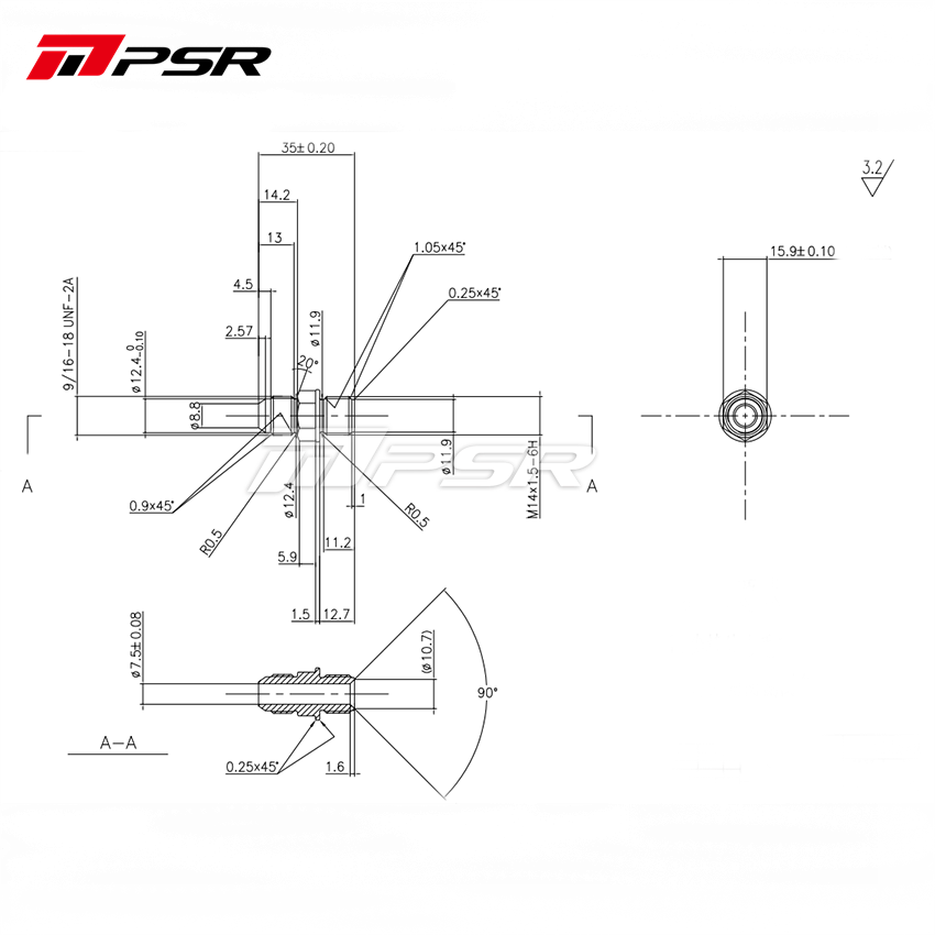 PSR Turbo Water Cooling Fitting Kit -6 AN For GTX and G Series image 2